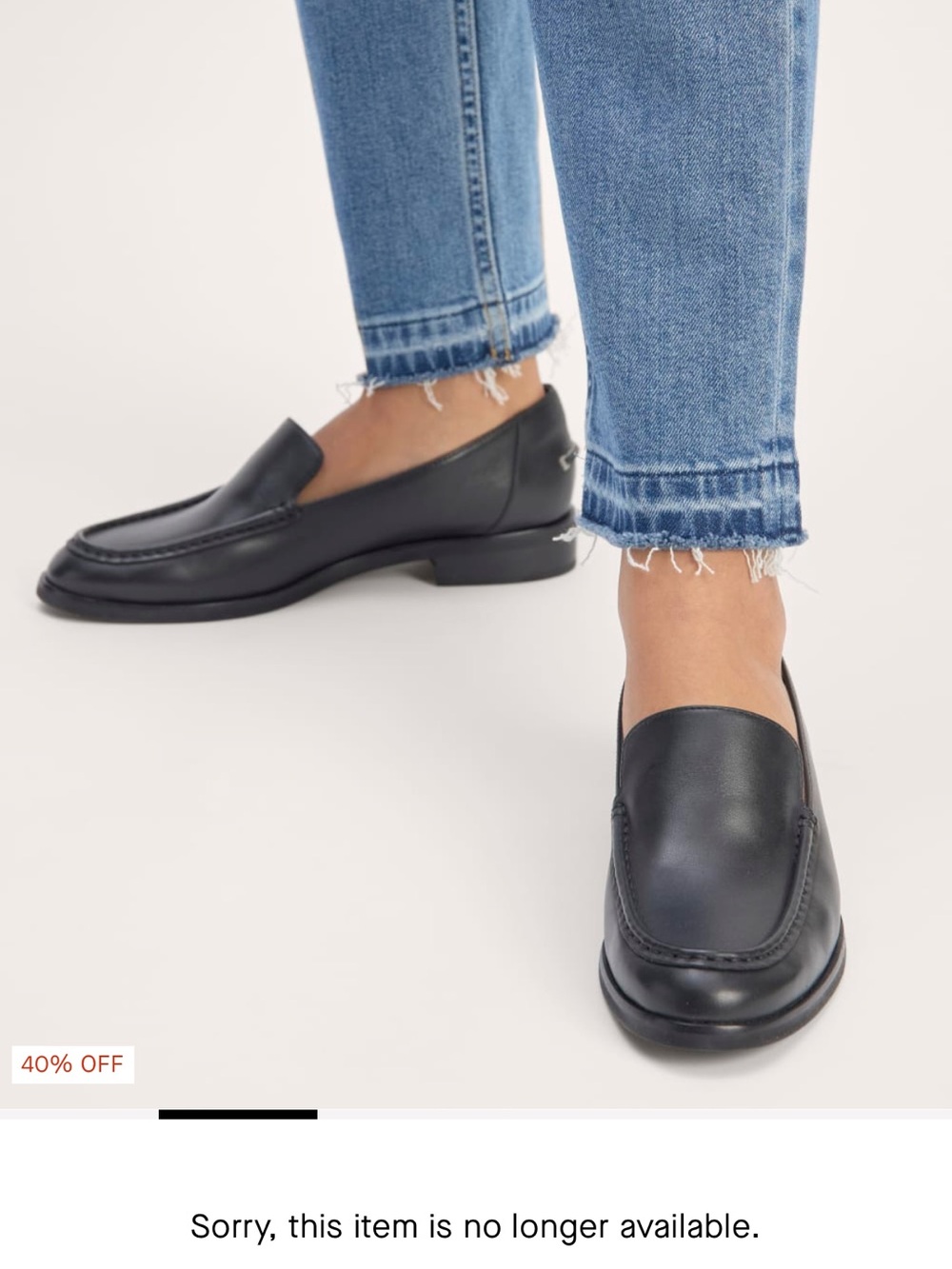 Everlane Modern Loafer Leather size 8 black